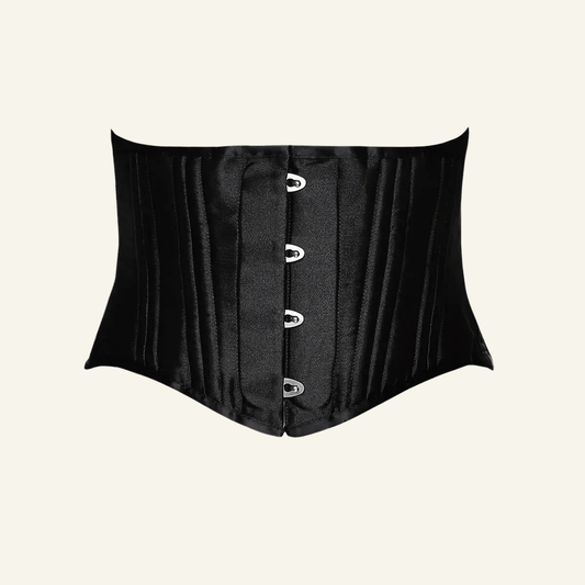 24-Steel-Bones Classic Cotton Corset Heavy Duty Waist Trainer