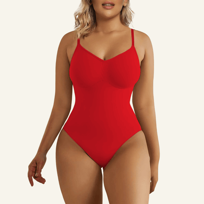 Seamless Adjustable Straps Tummy Control Thong Bodysuit