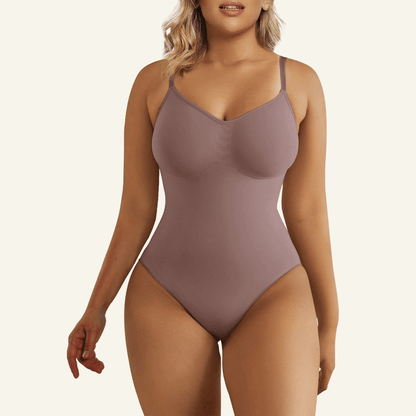 Seamless Adjustable Straps Tummy Control Thong Bodysuit