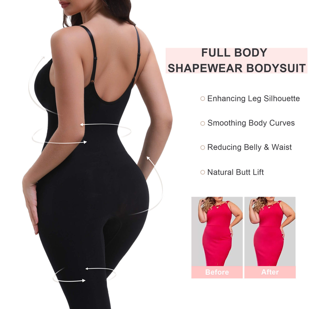 3-in-1 Seamless Full Body Compression Legging Bodysuit